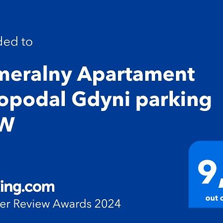 Kameralny Apartament Nieopodal Gdyni Parking New Pogorze Exterior photo